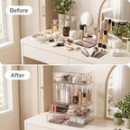 Clear Stackable Storage Drawers: Acrylic Organizer Bins 6 Pack - Image 6