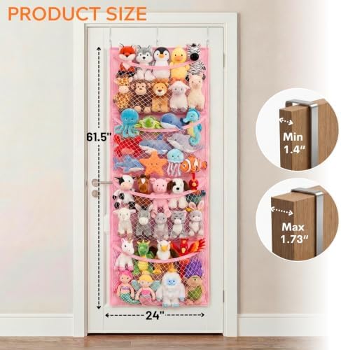 Ofiray-home Over The Door Stuffed Animal Storage - Image 4