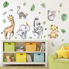 Watercolor Jungle Animal Decals - Image 5