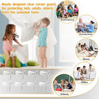 8 Pack Corner Protectors, T Shaped 1.4x1.4x1.4 in - Image 6