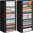 Fab totes 35L Closet Organizers, Foldable Under Bed Storage Containers by Fabtotes