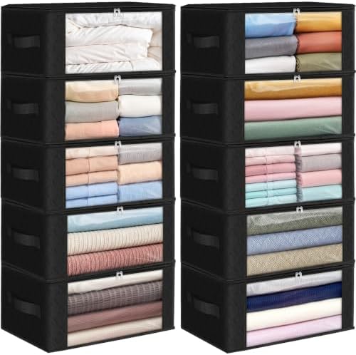 Fab totes 35L Closet Organizers, Foldable Under Bed Storage Containers by Fabtotes