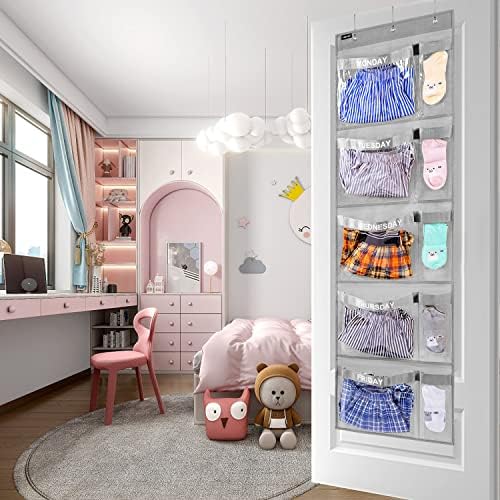 Weekly Kids Clothes Organizer Day of Week School Clothing Storage Monday to - Image 4