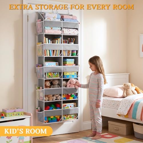 Ofiray-home 5-Tier Over Door Organizer, 10-Compartment Wide Storage Rack - Image 6