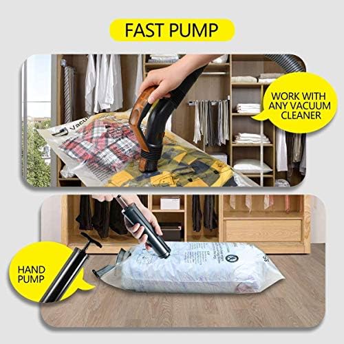 GONGSHI Vacuum Storage Bags for Clothing, Medium & Small - Image 6