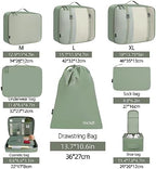 BAGAIL 8 Set Packing Cubes Luggage Packing Organizers - Image 2