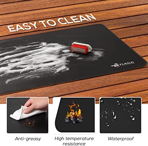 FLASLD Heavy-Duty Outdoor Under Grill BBQ Floor Mat 32 x 60 inches - Image 5