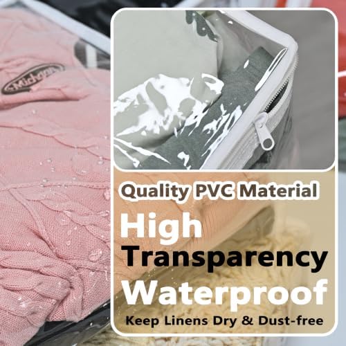 6 Pack Clear Clothes Storage Bags - Image 4