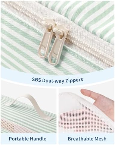 Narwey 7 Set Striped Packing Cubes - Image 4