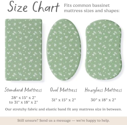 Sorrel + Fern Baby Bassinet Sheets 2-Pack - Image 5