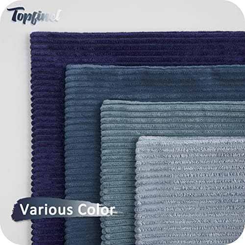 Topfinel Navy Blue Euro Shams Decorative Throw Pillow Covers 26x26 Inch Set of 4 - Image 3