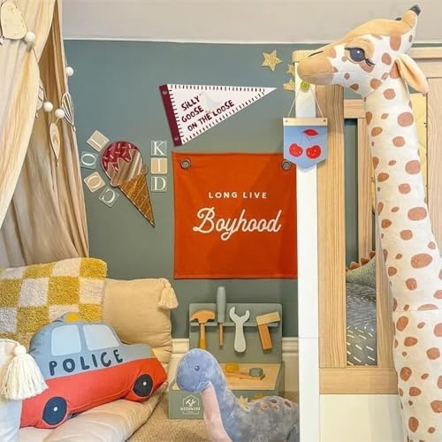 Goose Nursery Decor Playroom Banner Silly Goose Felt Pennant Flag - Image 2
