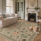 BESBLEE 6X9 Washable Area Rug for Living Room, Animal Non Slip by BESBLEE
