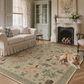 BESBLEE 10X14 Washable Area Rug by BESBLEE