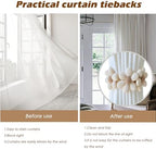 SRG Curtain Tiebacks for Curtains 2 Pack, Decorative Curtain Holdbacks for - Image 4