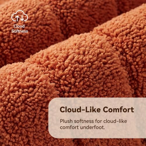 GRANNY SAYS Terracotta Bathroom Rug 16" x 24", Non-Slip Bath Mat - Image 2