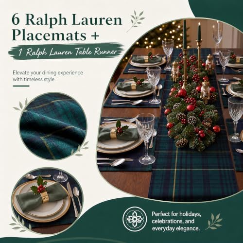 Blue Green Tartan Table Runner 72 x 13 - Image 6