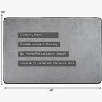 Placoot Corduroy Heavy Duty Office Chair Mat - Image 3