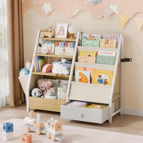 HAVLOTII Kids Bookshelf and Toy Storage - Image 4