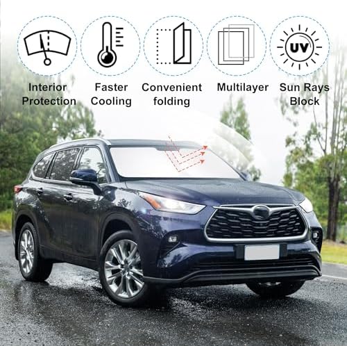 TINGLU Sun Shade for Toyota Grand Highlander 2024 2025 2026 Accessories - Image 5