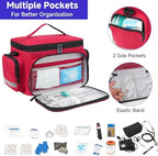 LEFOR·Z Small Medical Bag, First Aid Bag Empty, Home Health Nurse Bag - Image 4