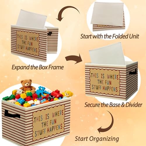 Rustic Playroom Storage Bins Boxes - Image 6