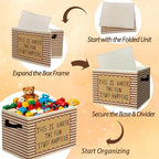 Rustic Playroom Storage Bins Boxes - Image 6