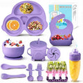 Silicone Baby Feeding Set, Miicasa Baby Led Weaning Supplies Kit by MIICASA