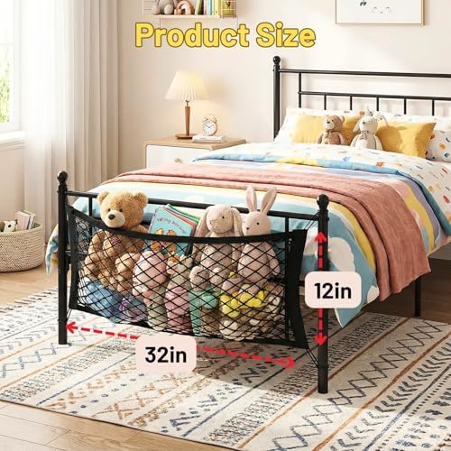 Stuffed Animal Storage Net for Kids, Elastic Bedside Toy Organizer Net - Image 2
