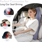 FLORICH Integrated Car Seat Lumbar Support Pillow & Car Neck Pillow Memory Foam - Image 5