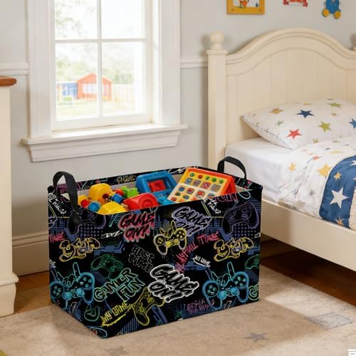 Rectangular Kids Baskets, Waterproof Foldable Storage Basket - Image 6