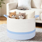 67L Large Blanket Basket, Woven Baskets - Image 2