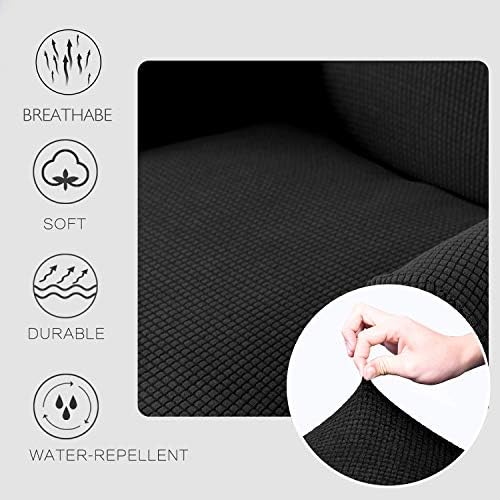 Granbest Premium Water Repellent Wingback Chair Cover 2-Piece High Stretch - Image 4