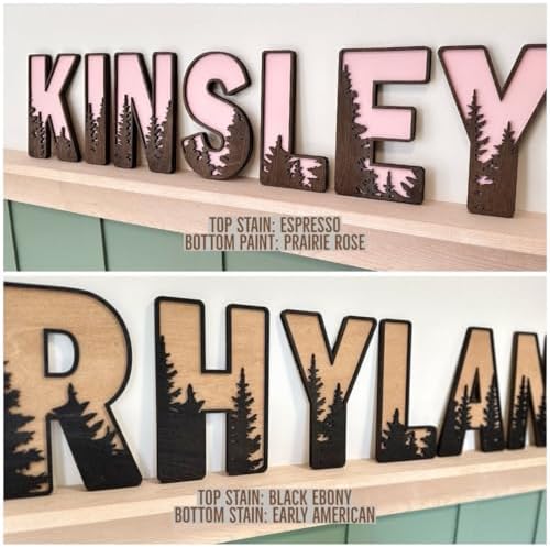 Name Sign For Nursery, Boho Nursery Sign, Family Name Signs, 3D Wall Art for - Image 6