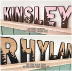 Name Sign For Nursery, Boho Nursery Sign, Family Name Signs, 3D Wall Art for - Image 6