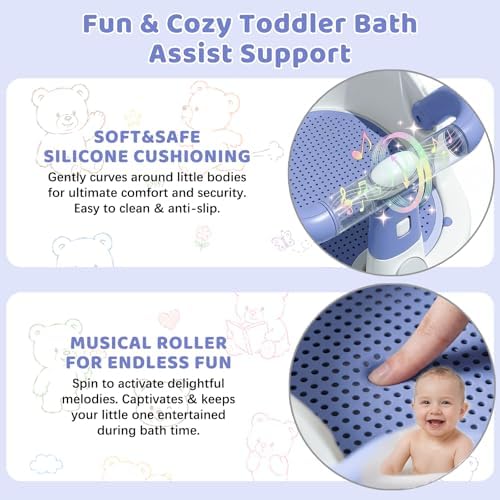 Baby Bath Seat for Babies 6 Months & up Non-Slip Toddler Bath Seats for Sitting - Image 5