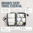 TRIPPED Travel Gear Large Compression Packing Cubes 7-Piece Set - Image 2