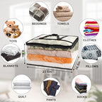 6Pack Clear Blanket Storage Bags Comforter Clothes Storage Moving Bag - Image 3