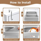 Over the Door Organizer, 4 Large Pocket Hanging Storage - Image 5