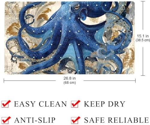 Bathtub Mat Non Slip 26.8x15.1 Inch, Machine Washable Shower Mats - Image 4