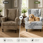 NILUOH Wingback Chair Covers 2-Piece, Armchair Slipcovers - Image 6