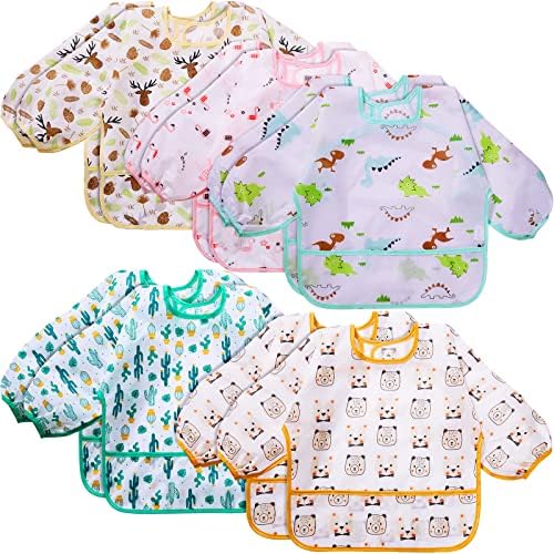 Tarpop Long Sleeve Bibs, Infant Smocks Bulk by Tarpop