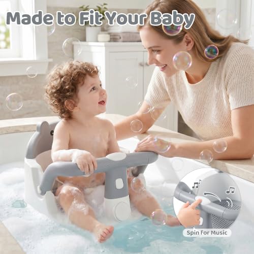 Baby Bath Seat for Babies 6 Months & Up, Toddler Bathtub Chair - Image 4