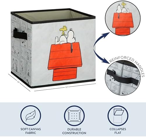 Idea Nuova Storage Cubes for Kids, 2 Pack Collapsible Fabric Bins - Image 4