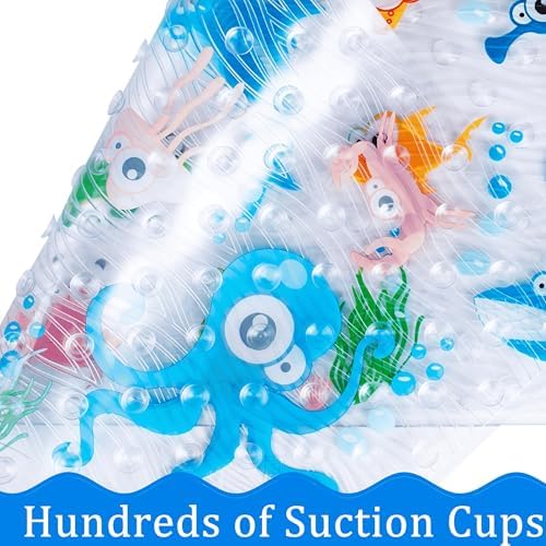 BEEHOMEE Kids Bath Mat for Tub, Non-Slip Toddler Bathtub Mat - Image 6