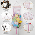 68 Inch Stuffed Animal Storage Hammock Corner Plushie Net - Image 4