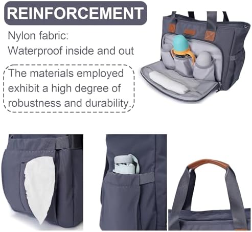 FHELAD Diaper Bag Tote for Women, Baby Diaper Bag - Image 5