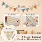 Playroom Wall Decor Pennant Banner Flags 5.5Ft - Image 3