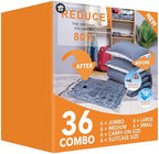 GONGSHI Vacuum Storage Bags for Clothing, 36-Piece Set by GONGSHI