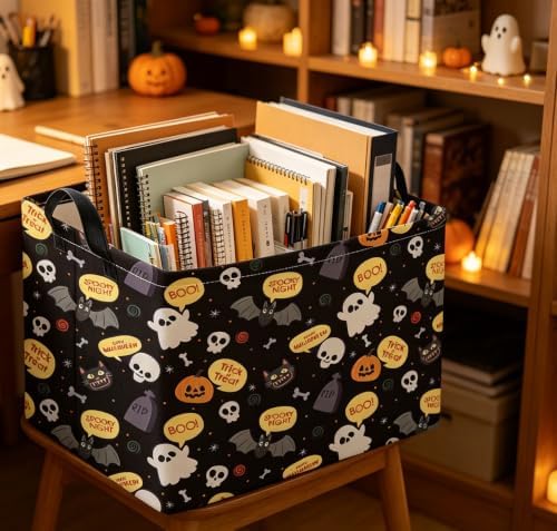 Rectangle Storage Basket with Handles, Collapsible Storage Bin, Books Box - Image 3